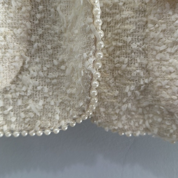 Edward Archour Paris Ivory Pearl Accent Jacket size M - Picture 7 of 7